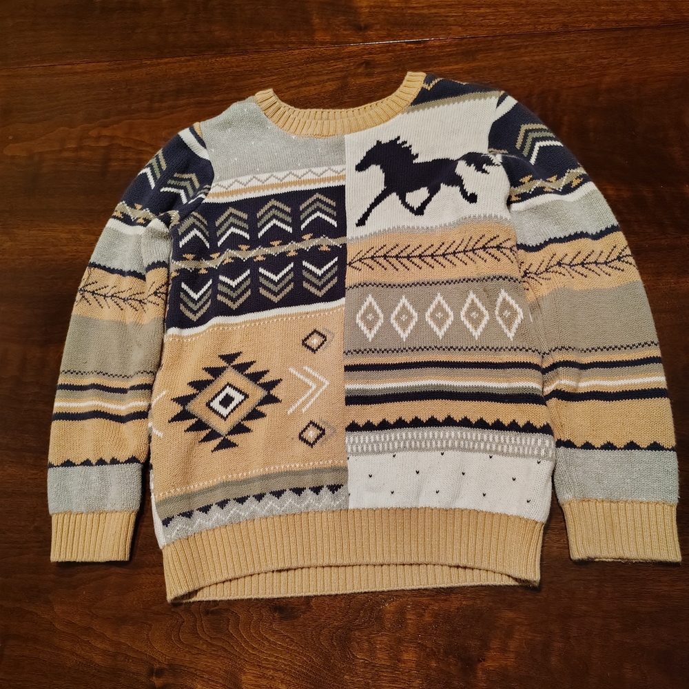 Kids Multicolor Patterned Sweater